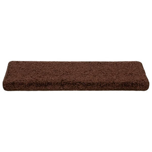 Stufenmatten 10 Stk. 65x21x4 cm Braun Rechteckiger Rand