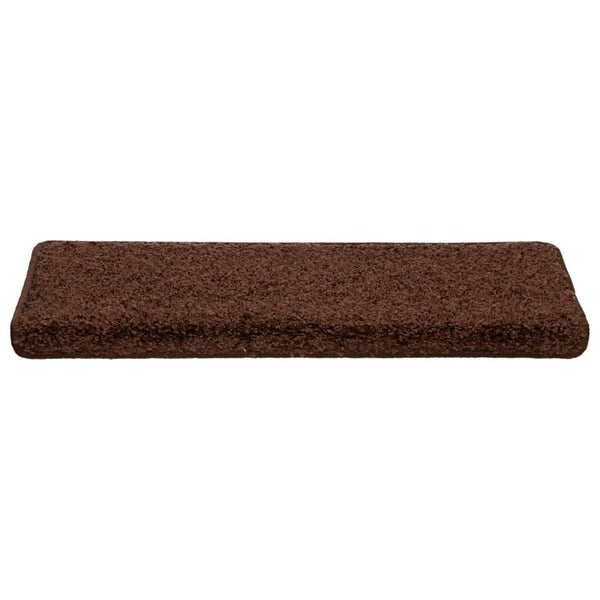 Stufenmatten 10 Stk. 65x21x4 cm Braun Rechteckiger Rand
