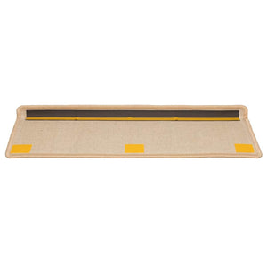 Stufenmatten 10 Stk. 65x21x4 cm Creme Rechteckiger Rand