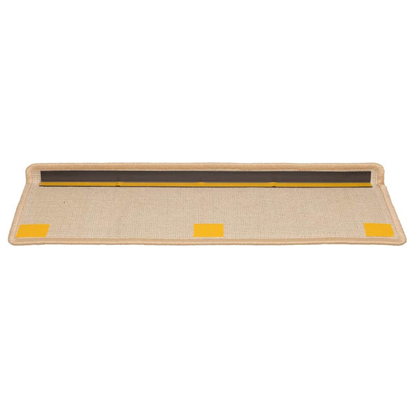 Stufenmatten 10 Stk. 65x21x4 cm Creme Rechteckiger Rand