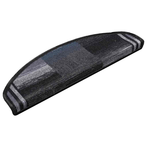 Stufenmatten Selbstklebend 5 Stk. 65x21x4 cm Schwarz Grau