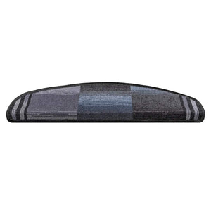 Stufenmatten Selbstklebend 5 Stk. 65x21x4 cm Schwarz Grau