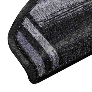 Stufenmatten Selbstklebend 5 Stk. 65x21x4 cm Schwarz Grau