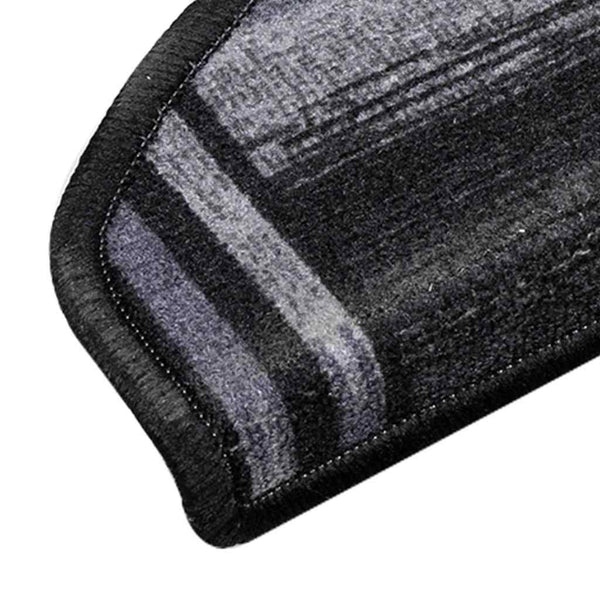 Stufenmatten Selbstklebend 5 Stk. 65x21x4 cm Schwarz Grau