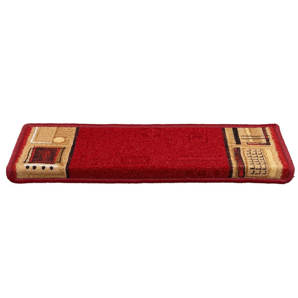 Stufenmatten Selbstklebend 10 Stk. 65x21x4 cm Rot