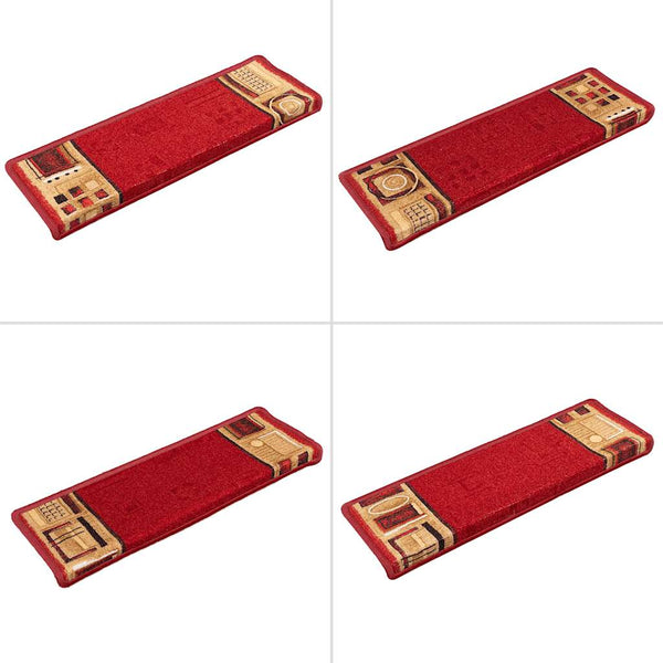 Stufenmatten Selbstklebend 10 Stk. 65x21x4 cm Rot