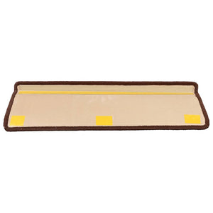 Stufenmatten Selbstklebend 5 Stk. 65x21x4 cm Braun
