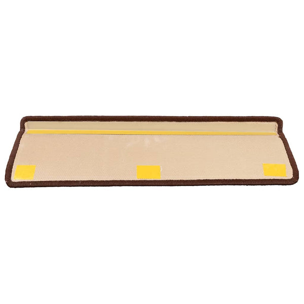 Stufenmatten Selbstklebend 5 Stk. 65x21x4 cm Braun