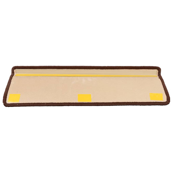 Stufenmatten Selbstklebend 10 Stk. 65x21x4 cm Braun