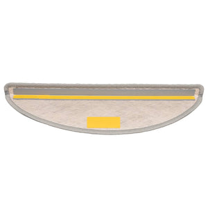 Selbstklebende Treppenmatten Sisal-Optik Platina, 15 Stk.