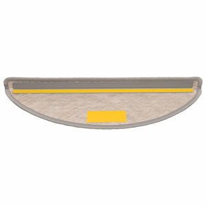 Selbstklebende Treppenmatten Sisal-Optik Silber 15er Set
