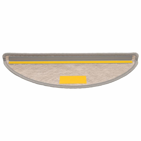Selbstklebende Treppenmatten Sisal-Optik Silber 15er Set