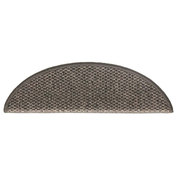 Sisal Treppenmatten Selbstklebend Grau-Beige 15 Stk
