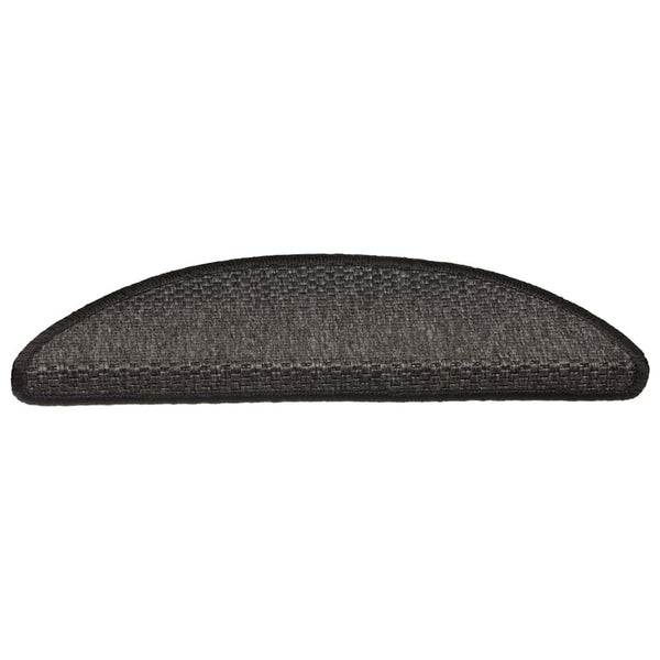 Sisal Treppenmatten Selbstklebend Anthrazit 15 Stk.