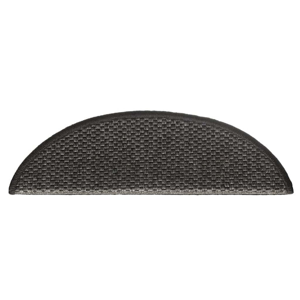 Sisal Treppenmatten Selbstklebend Anthrazit 15 Stk.