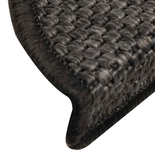 Sisal Treppenmatten Selbstklebend Anthrazit 15 Stk.