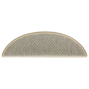 Sisal Treppenmatten Selbstklebend Hellgrün 15 Stk
