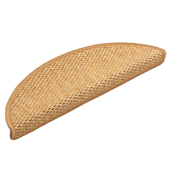 Selbstklebende Treppenmatten im Sisal-Look, 15er Set