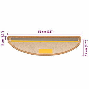 Selbstklebende Treppenmatten im Sisal-Look, 15er Set