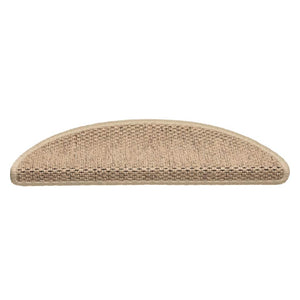 Sisal Treppenmatten Selbstklebend Sand 15er Set