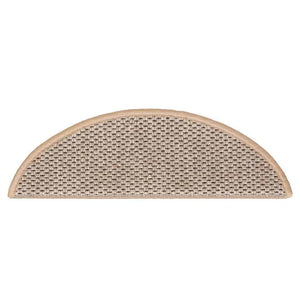 Sisal Treppenmatten Selbstklebend Hellbeige 15 Stk.