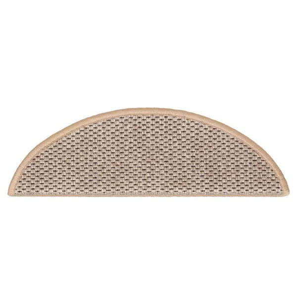 Sisal Treppenmatten Selbstklebend Hellbeige 15 Stk.