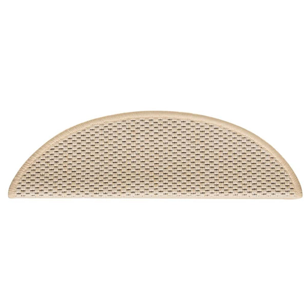 Selbstklebende Treppenmatten Sisal Optik Berber, 15er Set