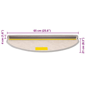 Selbstklebende Treppenmatten Sisal-Optik, 15er-Set