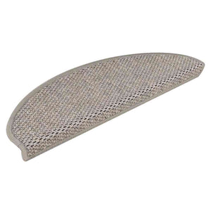 vidaXL Tapis de Marche Auto-adhésifs Effet Sisal 15 pcs. 65x21x4 Argenté