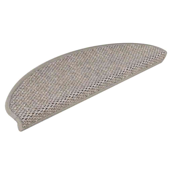 vidaXL Tapis de Marche Auto-adhésifs Effet Sisal 15 pcs. 65x21x4 Argenté