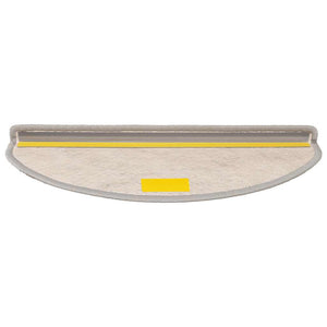vidaXL Tapis de Marche Auto-adhésifs Effet Sisal 15 pcs. 65x21x4 Argenté