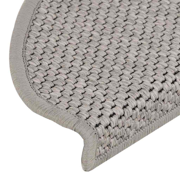 vidaXL Tapis de Marche Auto-adhésifs Effet Sisal 15 pcs. 65x21x4 Argenté