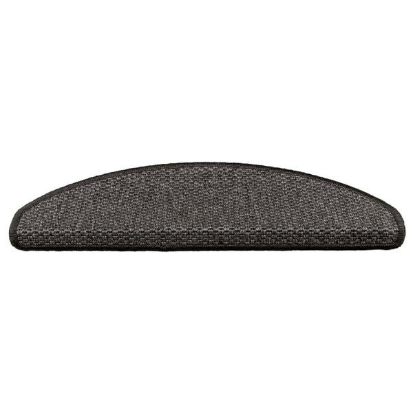 Sisal Treppenmatten Selbstklebend Anthrazit 15 Stk.