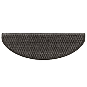 Sisal Treppenmatten Selbstklebend Anthrazit 15 Stk.