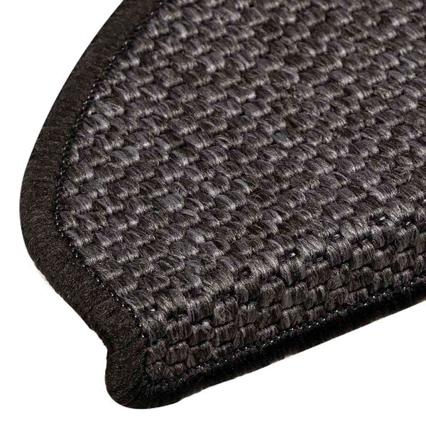 Sisal Treppenmatten Selbstklebend Anthrazit 15 Stk.