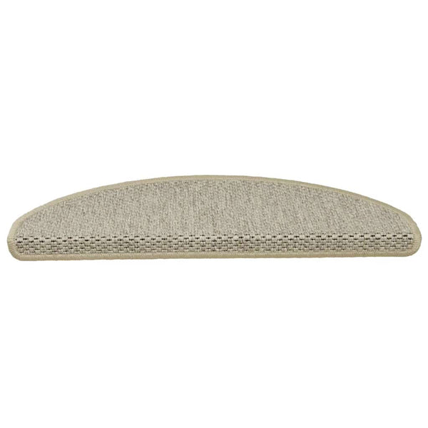 Treppenmatten Selbstklebend Sisal-Optik Hellbeige 15er Set