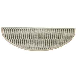 Treppenmatten Selbstklebend Sisal-Optik Hellbeige 15er Set