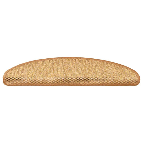 Selbstklebende Treppenmatten Sisal-Optik, 15er Set