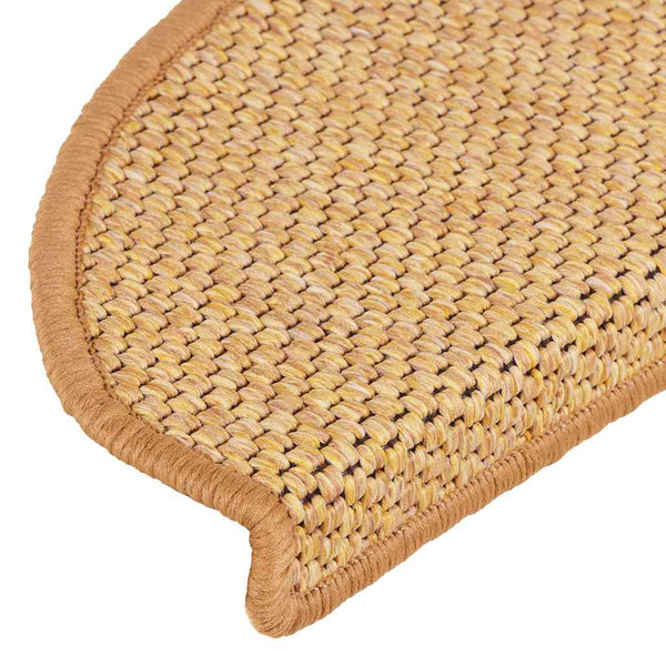 Selbstklebende Treppenmatten Sisal-Optik, 15er Set
