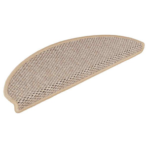 Sisal Treppenmatten Selbstklebend Hellbeige 15er Set