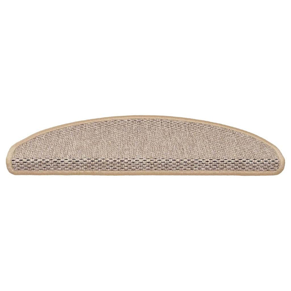 Sisal Treppenmatten Selbstklebend Hellbeige 15er Set