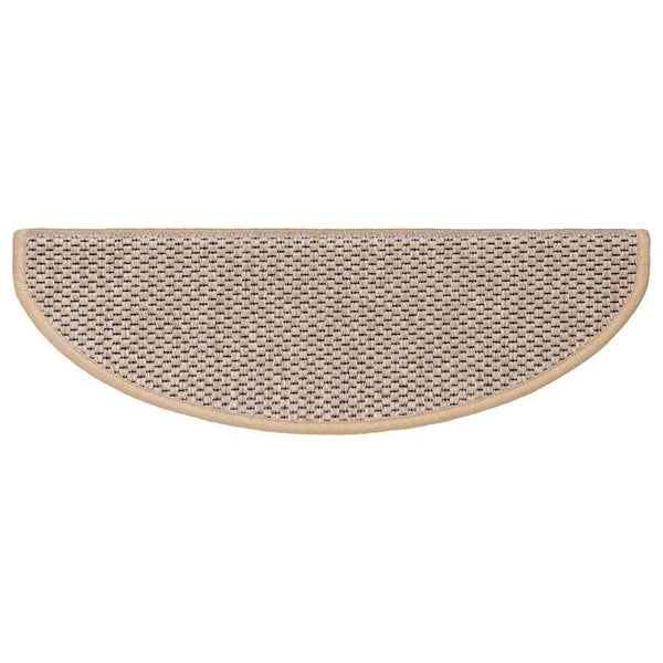 Sisal Treppenmatten Selbstklebend Hellbeige 15er Set