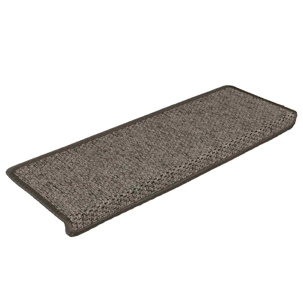 Sisal Treppenmatten Selbstklebend Grau & Beige 15er Set