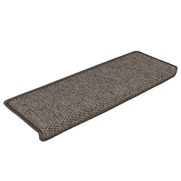 Sisal Treppenmatten Selbstklebend Grau & Beige 15er Set