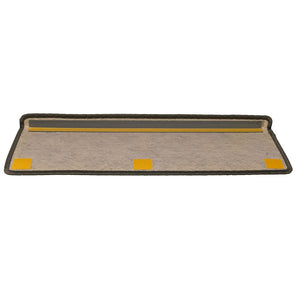Sisal Treppenmatten Selbstklebend Grau & Beige 15er Set