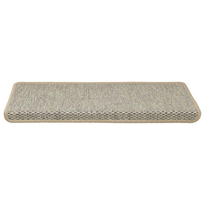 Sisal Treppenmatten Selbstklebend Hellgrün 15er Set