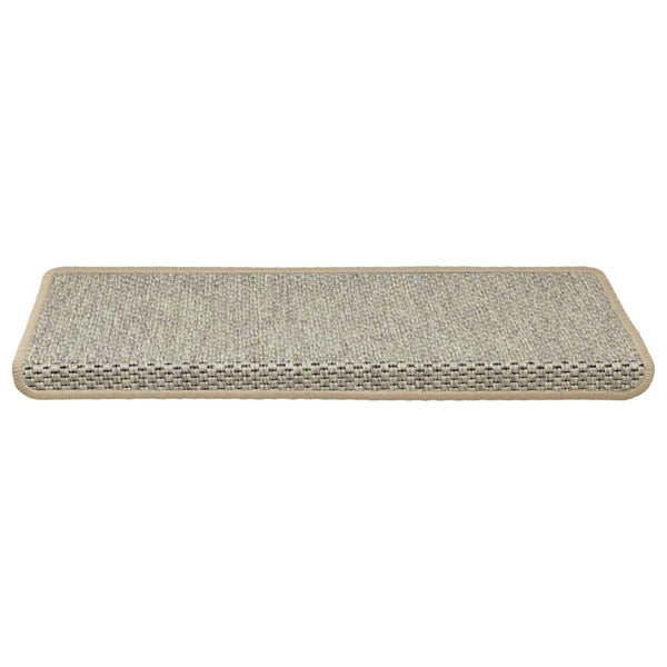 Sisal Treppenmatten Selbstklebend Hellgrün 15er Set