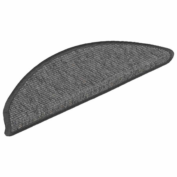 Halbrunde Stufenmatten Beige Grau 15er Set