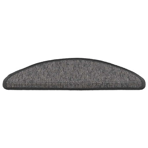 Halbrunde Stufenmatten Beige Grau 15er Set