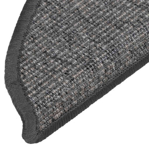 Halbrunde Stufenmatten Beige Grau 15er Set